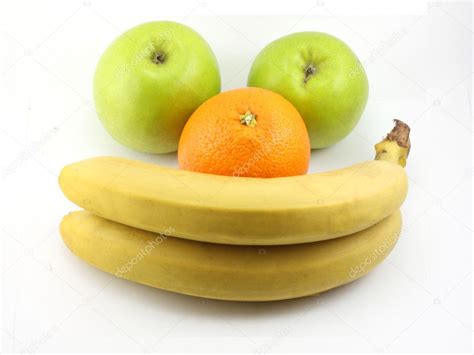 Apples Bananas And Orange Smile — Stock Photo © Maxxyustas 5081903