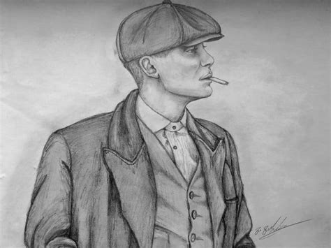 My Drawing Of Thomas Shelby From Peaky Blinders Drawing Peaky Blinders Beauty Art Drawings