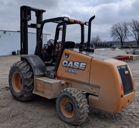 2017 Case 588h 8000 Lb Diesel Rough Terrain 4wd Forklift 180 2 Stage