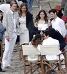 The cast of Revenge are feeling all white in matching outfits to film ...