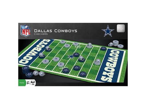 Dallas Cowboys Checkers By Masterpieces Puzzle Co