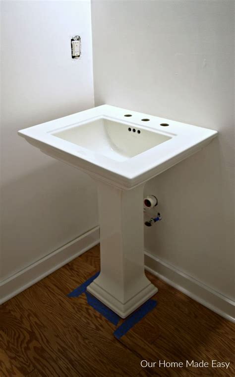 Fitting a sink and pedestal. How to Install a Pedestal Sink ORC Week 3 | Pedestal ...