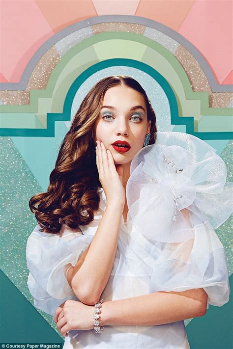 Maddie Ziegler Models A Series Of Dramatic Make Up Looks For Paper