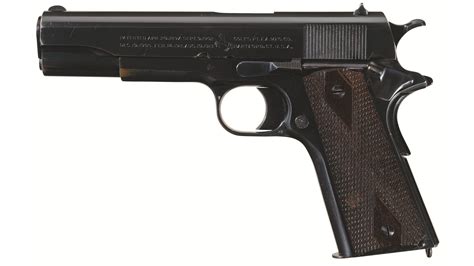 1919 Production Colt Government Model Semi Automatic Pistol Rock