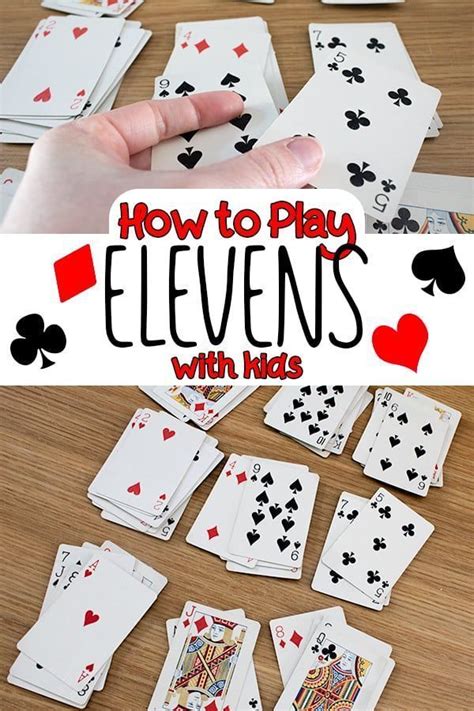How To Play Elevens With Kids Card Games For Kids Math Card Games