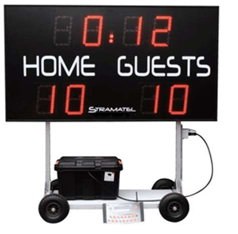 Mobility Pack Wheeled Stand And Battery Pack For Outdoor Scoreboard