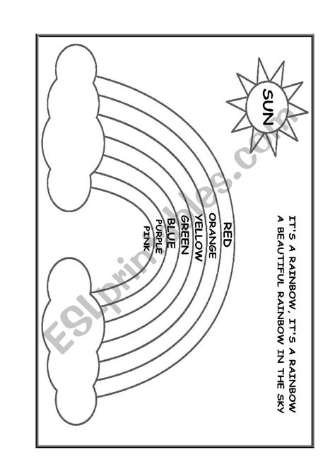 These color codes can change the color of the background, text, and tables on a web page. English worksheets: The Rainbow Colors Song