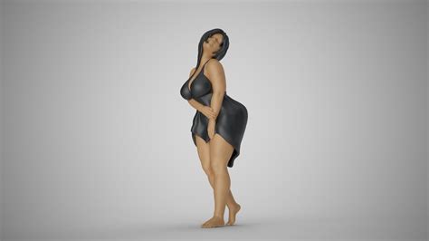 Curvaceous Girl 3D Model 3D Printable CGTrader