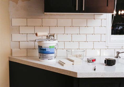 Diy Subway Tile Kitchen Backsplash Things In The Kitchen