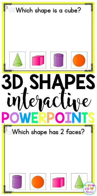 3d Shapes Powerpoints Distance Learning Interactive Powerpoint