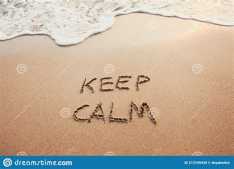 Keep Calm Stress Free Calmness Or Tranquility Concept Stock Image