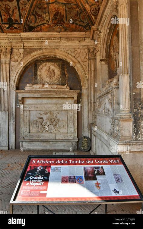 The Tomb Of Dracula In The Cloister Of The Church Of Santa Maria La