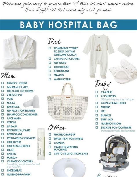 What To Pack In Your Baby Hospital Bag Printable Checklist Hospital Bag Checklist Uk Mommy