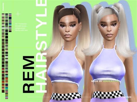 Rem Hair By Leah Lillith At Tsr Sims 4 Updates