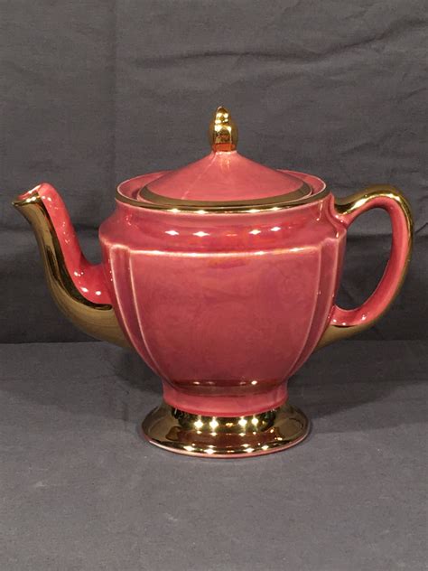 Vintage Berry Gold Teapot Cg Warranted 22 Kt Gold Dinnerware