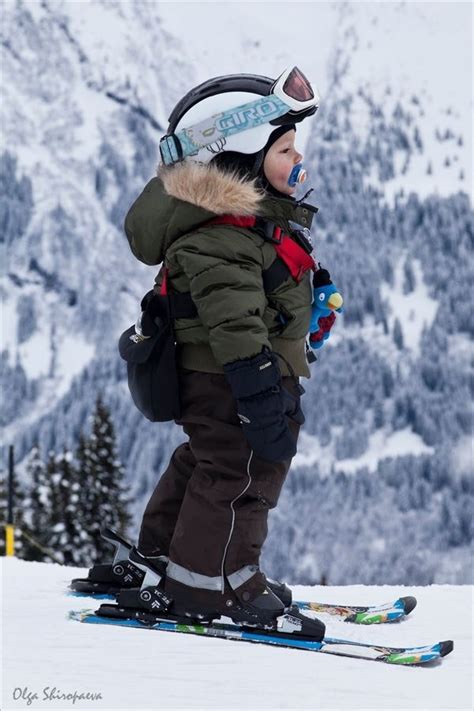 Skiing Esquí Ropa Linda De Bebé Deportes De Invierno