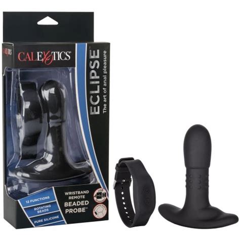 Eclipse Wristband Remote Control Beaded Probe Black Sex Toys At