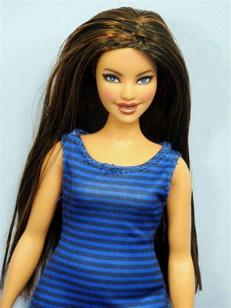 Nude Fashionistas Mattel Barbie Doll For Diorama Ooak Repaint Curvy My Xxx Hot Girl