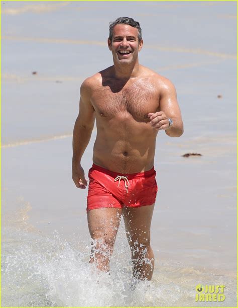 Shirtless Andy Cohen Takes A Splash In Miami Beach Photo Anderson Cooper Andy Cohen