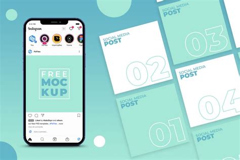 Free Social Media Banner Instagram Post Mockup Psd Psd Free Photoshop