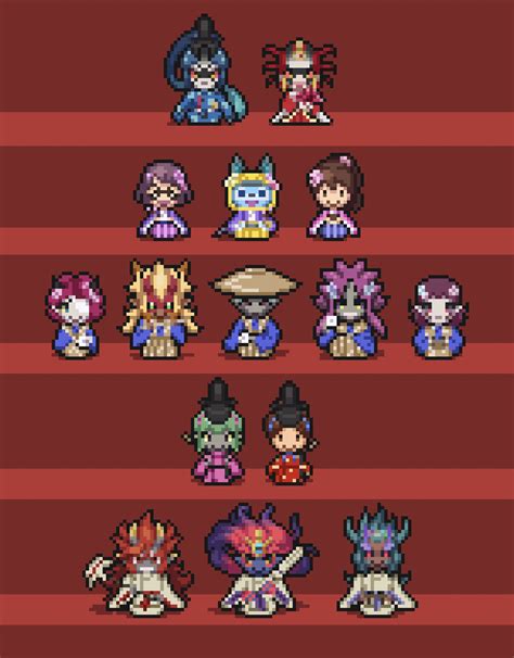 Sprites Of My Fave Yokai And Kids Done For This Years Girls Day Its