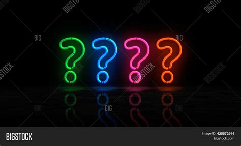 Question Mark Neon Image And Photo Free Trial Bigstock