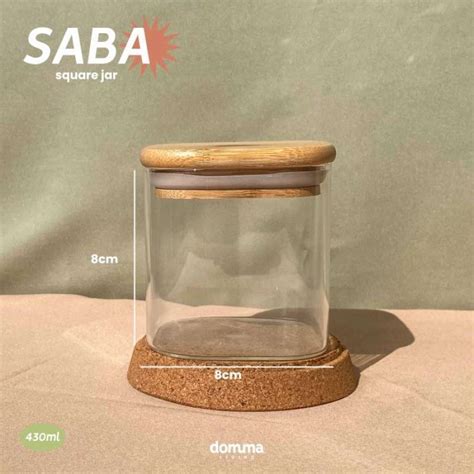 Promo Gratis Ongkir Domma Living Saba Toples Kaca Tutup Kayu Bambu Kedap Udara D S