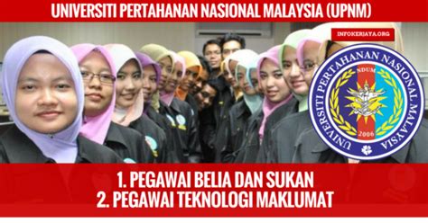 Ppa upnm stands for pusat pembangunan akademik, universiti pertahanan nasional malaysia or center for academic development, national defense university of malay. Jawatan Kosong Universiti Pertahanan Nasional Malaysia ...