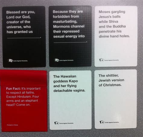 Check spelling or type a new query. The Most Blasphemous Cards Against Humanity Cards Yet | Hemant Mehta | Friendly Atheist | Patheos