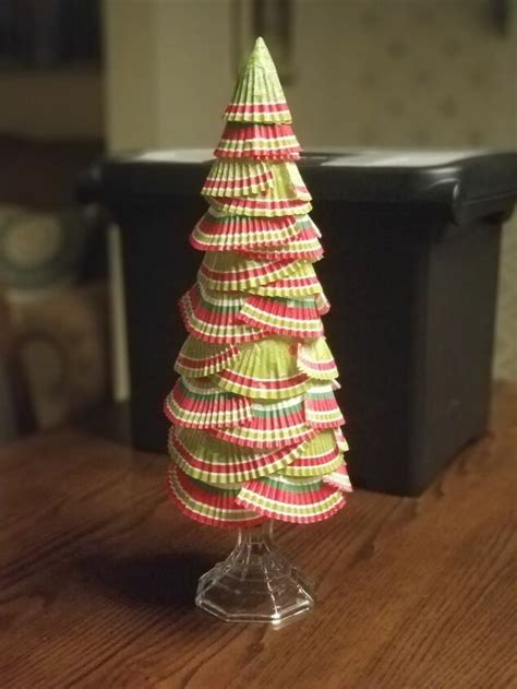 How To Make A Cupcake Liner Christmas Tree Diy Hometalk
