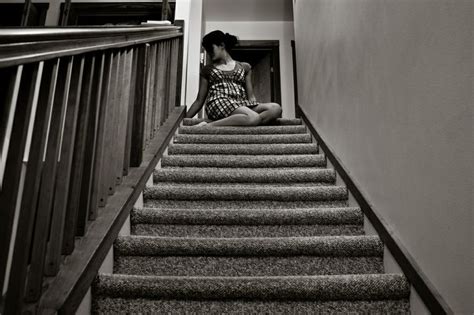 Girl In Stair