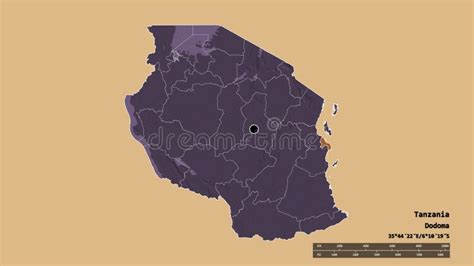 Location Map Of The Dar Es Salaam Region Of Tanzania Stock Vector