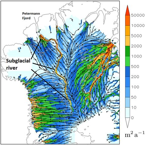 Possible Thousand Kilometer Long River Running Deep Below Greenlands