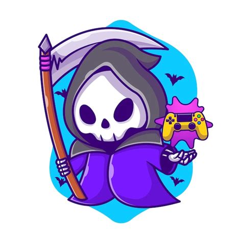 Grim Reaper Scythe Cartoon Romilo