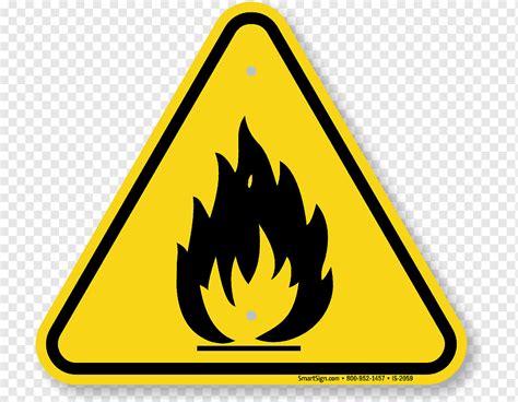 Hazard Symbol Warning Sign Safety Combustibility And Flammability