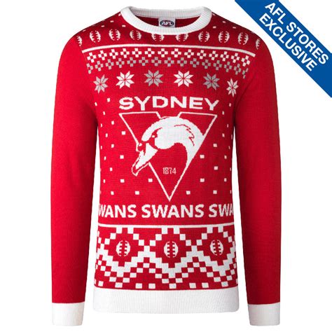 Sydney Swans Mens Ugly Christmas Sweater The Afl Store