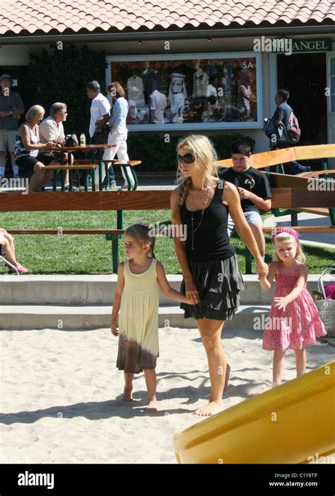 Denise Richards Takes Her Daughters Sam And Lola Rose To Cross Creek Park Malibu California