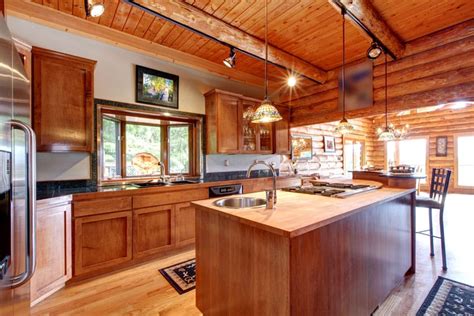 Small kitchen island ideas for every space and budget. Log Cabin Kitchens (Cabinets & Design Ideas) - Designing Idea