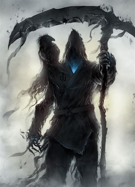 Fantasy Grim Reaper Raven Dark 840x1160 Wallpaper Grim Reaper Art