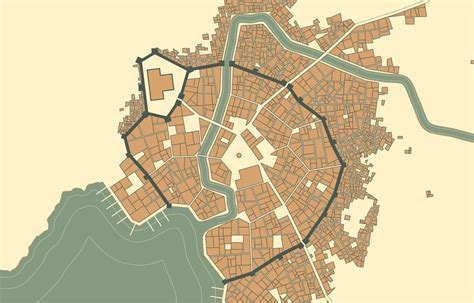 050 Rivers And Basic House Shapes Medieval Fantasy City Generator