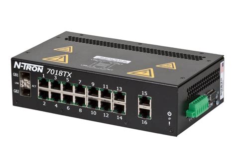Red Lion N Tron Gigabit Capable Ethernet Switch 7018tx