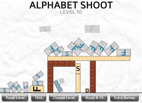 Alphabet Shoot Wortspiele Denkspiele Gamingcloud
