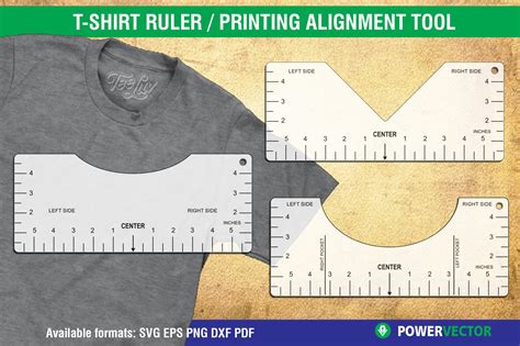 T Shirt Alignment Tool Printable File T Shirt Ruler Printable Etsy