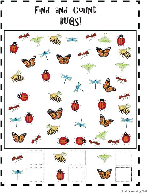 Insect Counting Worksheets Hot Sex Picture