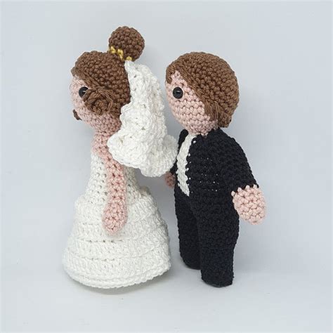 bride and groom dolls crochet bride and groom dolls etsy