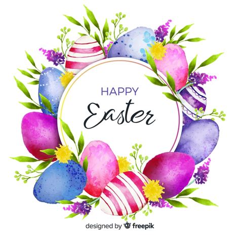 22,000+ vectors, stock photos & psd files. Watercolor happy easter day background | Free Vector