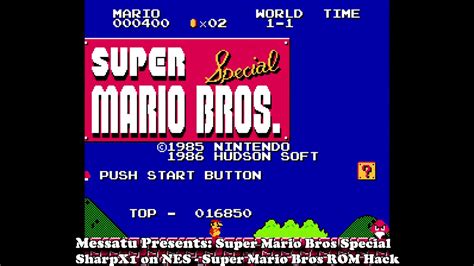 Lets Play Super Mario Bros Special Sharpx1 For Nes Rom Hack Youtube