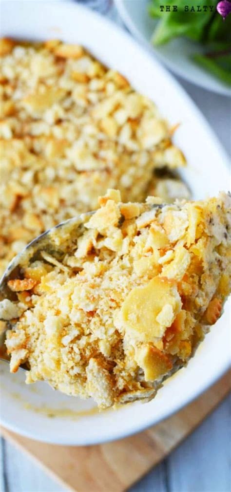 Spoon melted butter over the top of all. Ritz Cracker Chicken Casserole | Ritz cracker chicken ...