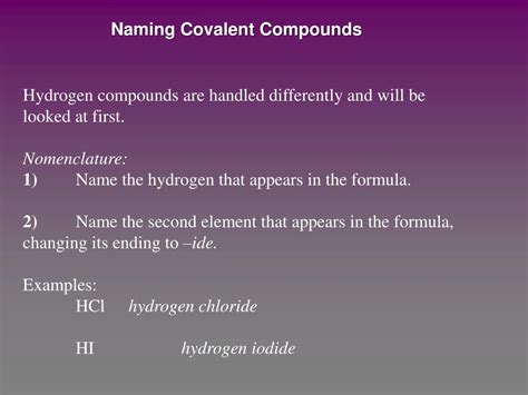 Ppt Naming Covalent Molecular Compounds Powerpoint Presentation