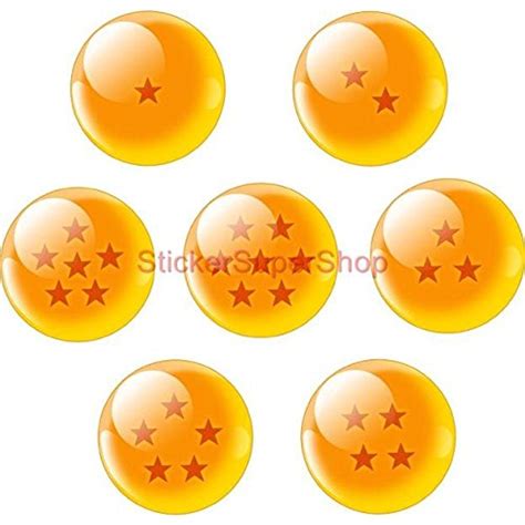 Dragon ball z is one of the most popular animes to ever created! ALL 7 DRAGON BALLS Decal WALL STICKER Art Decor Mural C264 ...